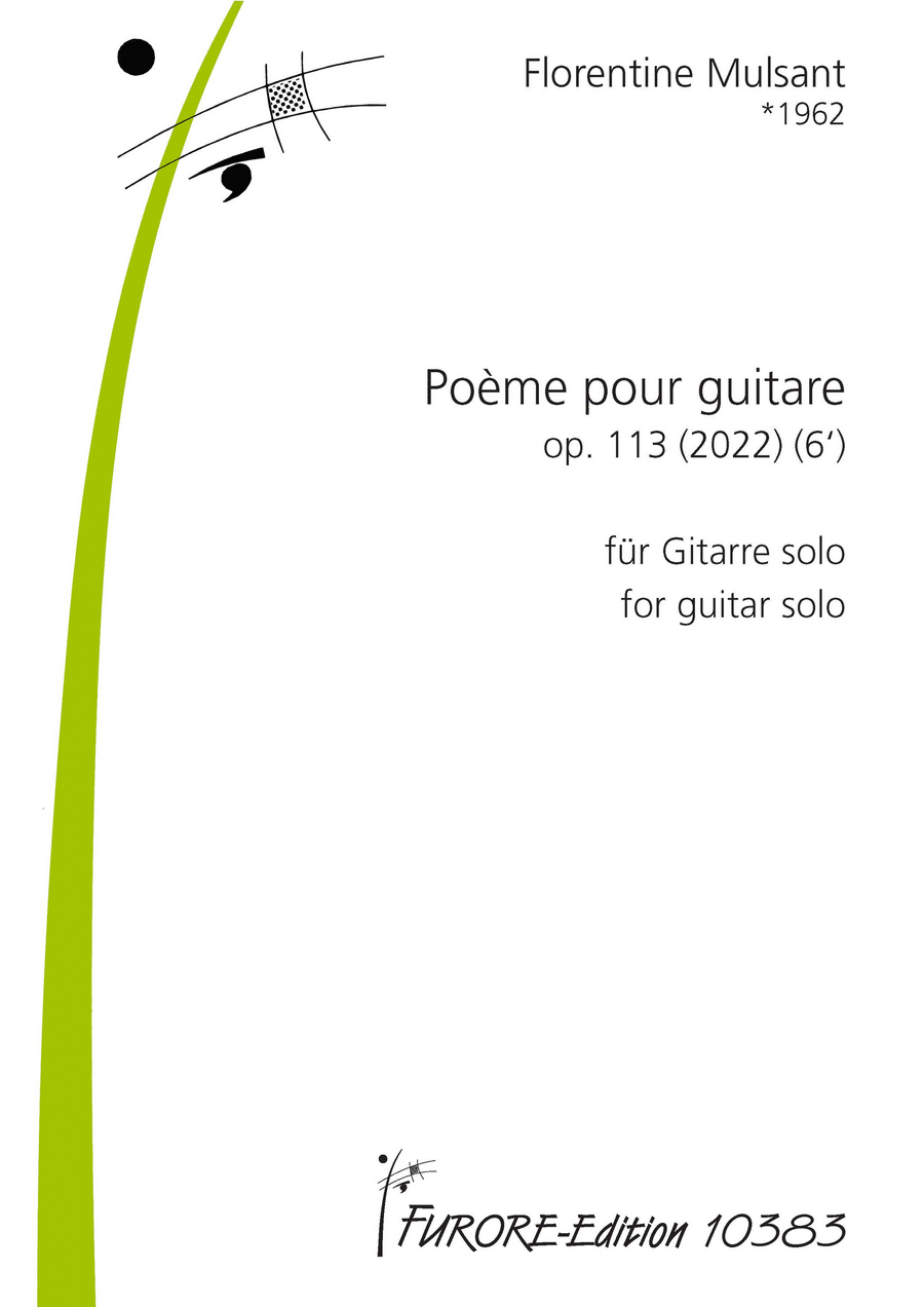 Poem for guitar solo Poem for guitar solo Guitar Solo scores gallery preview page 1