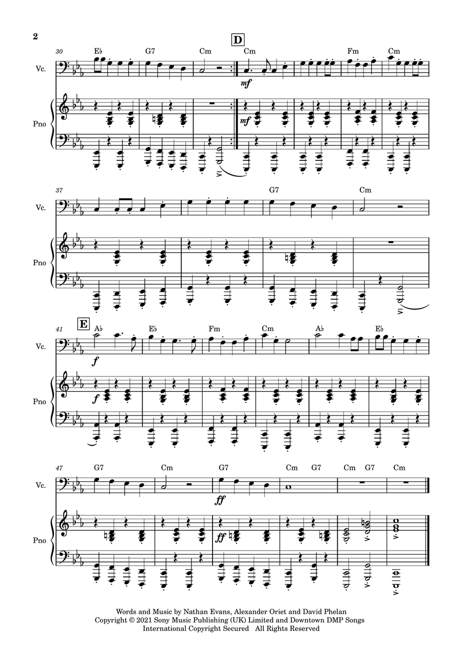 Wellerman Wellerman Piano scores gallery preview page 3