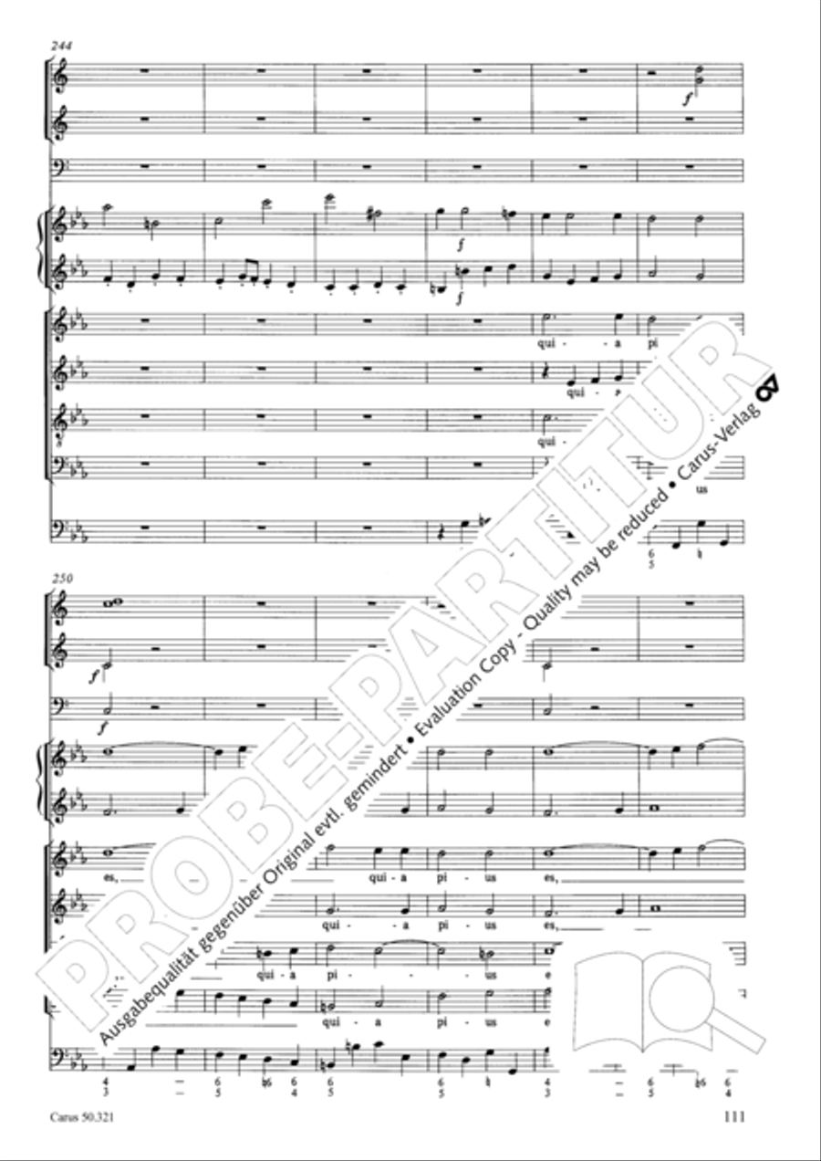 Requiem in C minor 4-Part scores gallery preview page 117