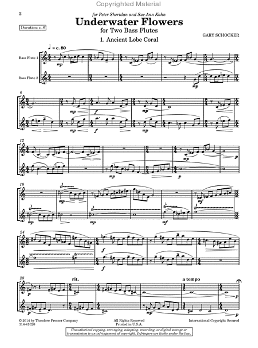 Underwater Flowers Chamber Music scores gallery preview page 2