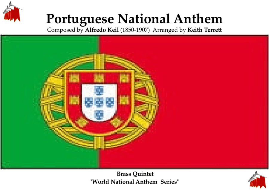 Portuguese National Anthem ''A Portuegesa'' for Brass Quintet (World National Anthem Series) Brass Quintet scores gallery preview page 1
