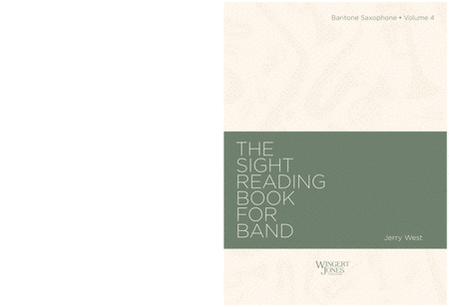 Sight Reading Book For Band, Vol 4 - Baritone Sax