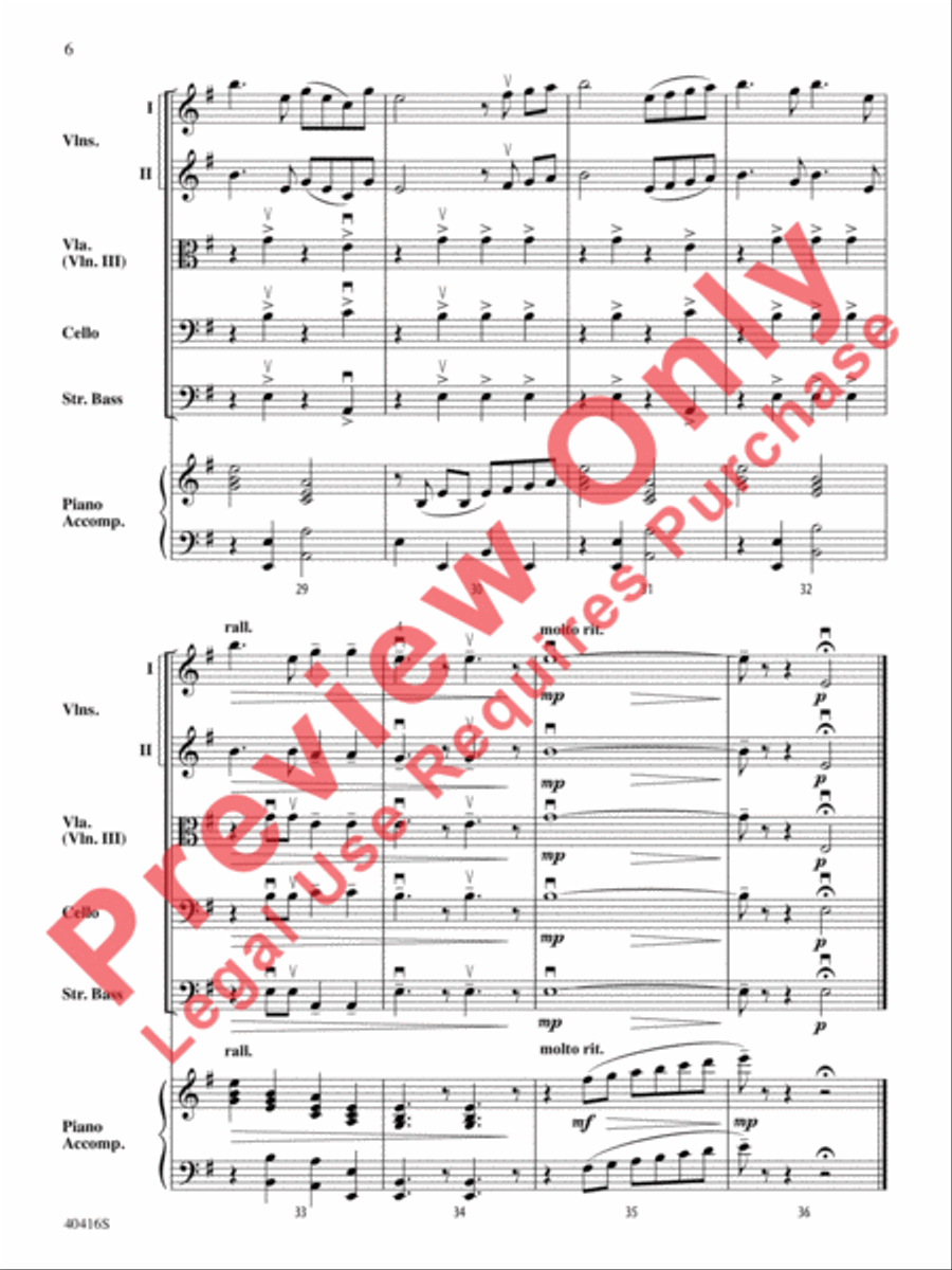 Swan Lake String Orchestra scores gallery preview page 7