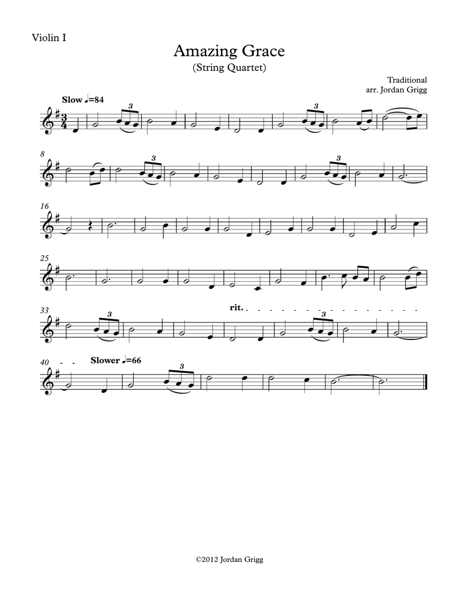 Amazing Grace (String Quartet) Amazing Grace (String Quartet) String Quartet scores gallery preview page 3