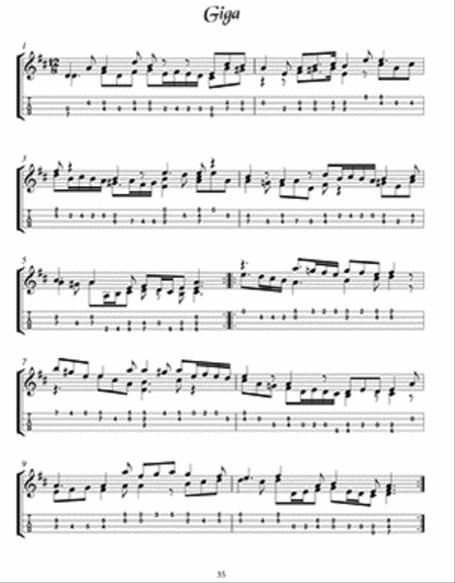 German Baroque Music for Mandolin Violin scores gallery preview page 3