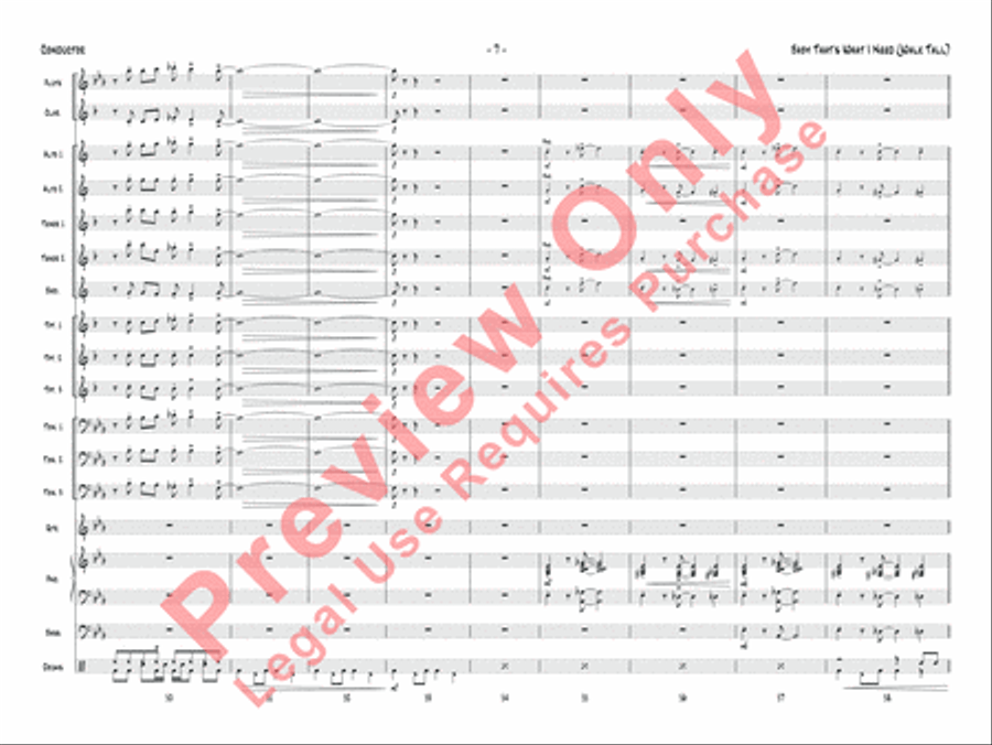 Baby That's What I Need (Walk Tall) Jazz Ensemble scores gallery preview page 8