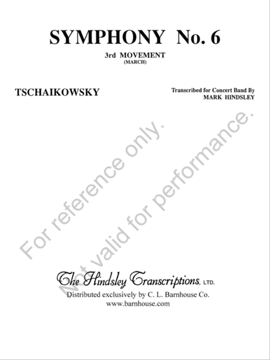 Symphony No. 6 Concert Band scores gallery preview page 2