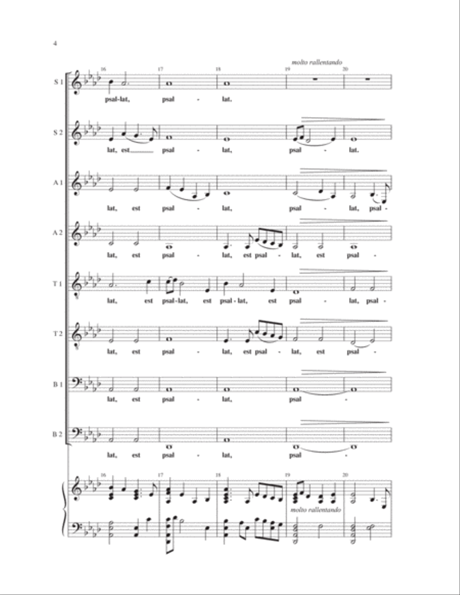 Cum Laude Ego Canto (With Praise I Will Sing) Divisi scores gallery preview page 4