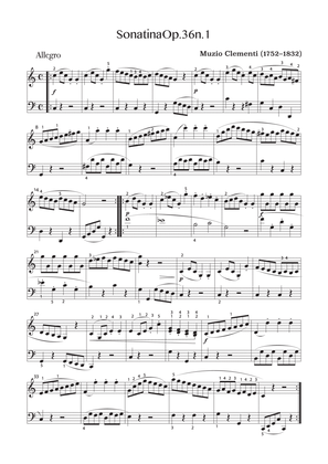 Sonatina in C major, Op 36 No 1