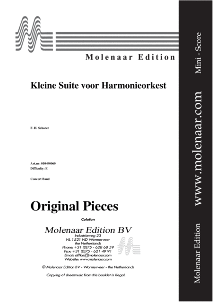 Kleine Suite voor Harmonieorkest Concert Band scores gallery preview page 2
