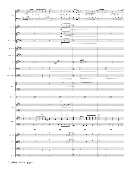 Glorious Day (Living He Loved Me) (arr. Mary McDonald) - Full Score