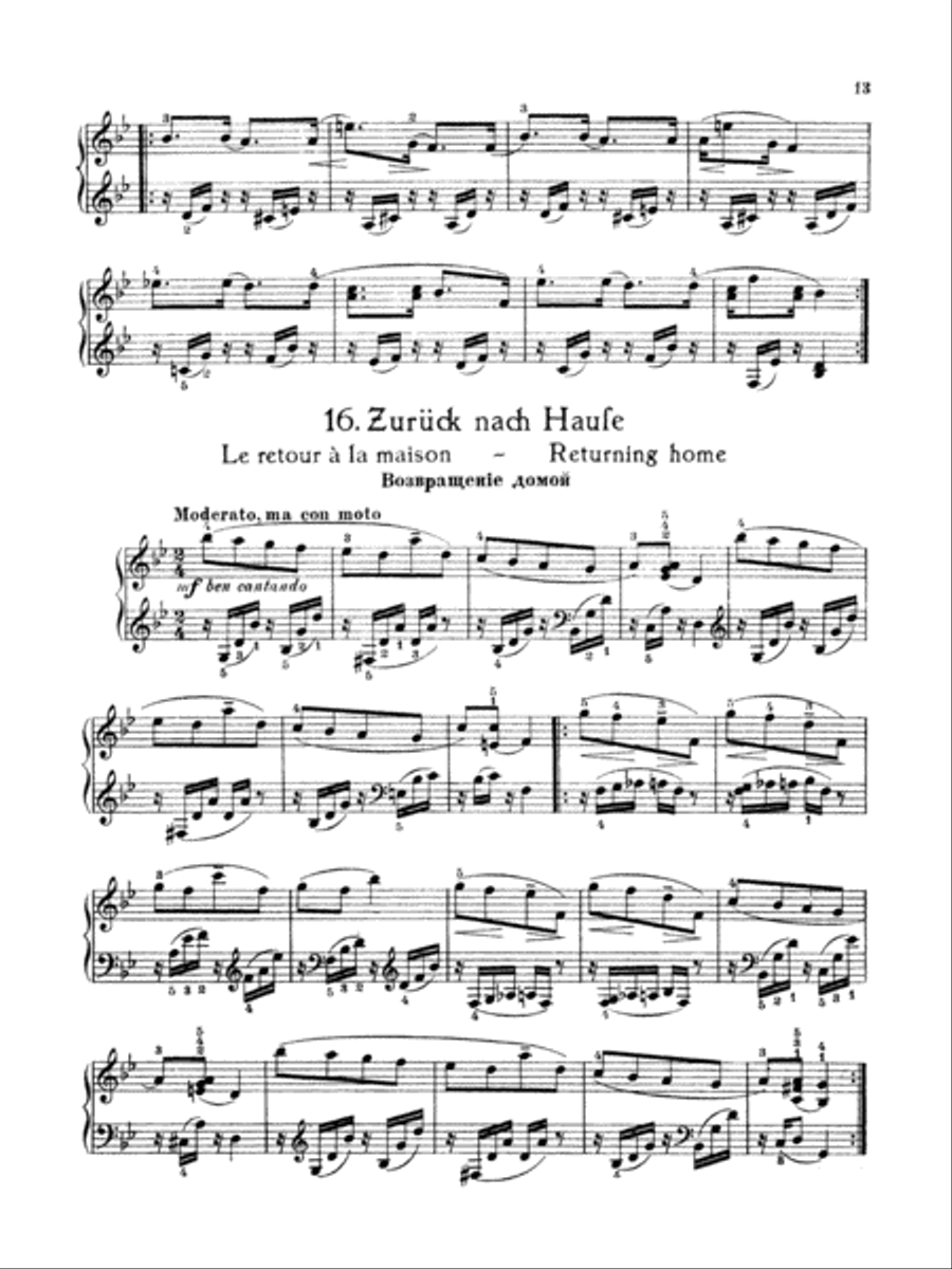 Gretchaninoff: Grandfather's Book, Op. 119 Piano Solo scores gallery preview page 1