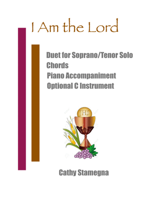I Am the Lord (Duet for Soprano/Tenor Solo, Chords, Optional C Instrument, Accompanied)
