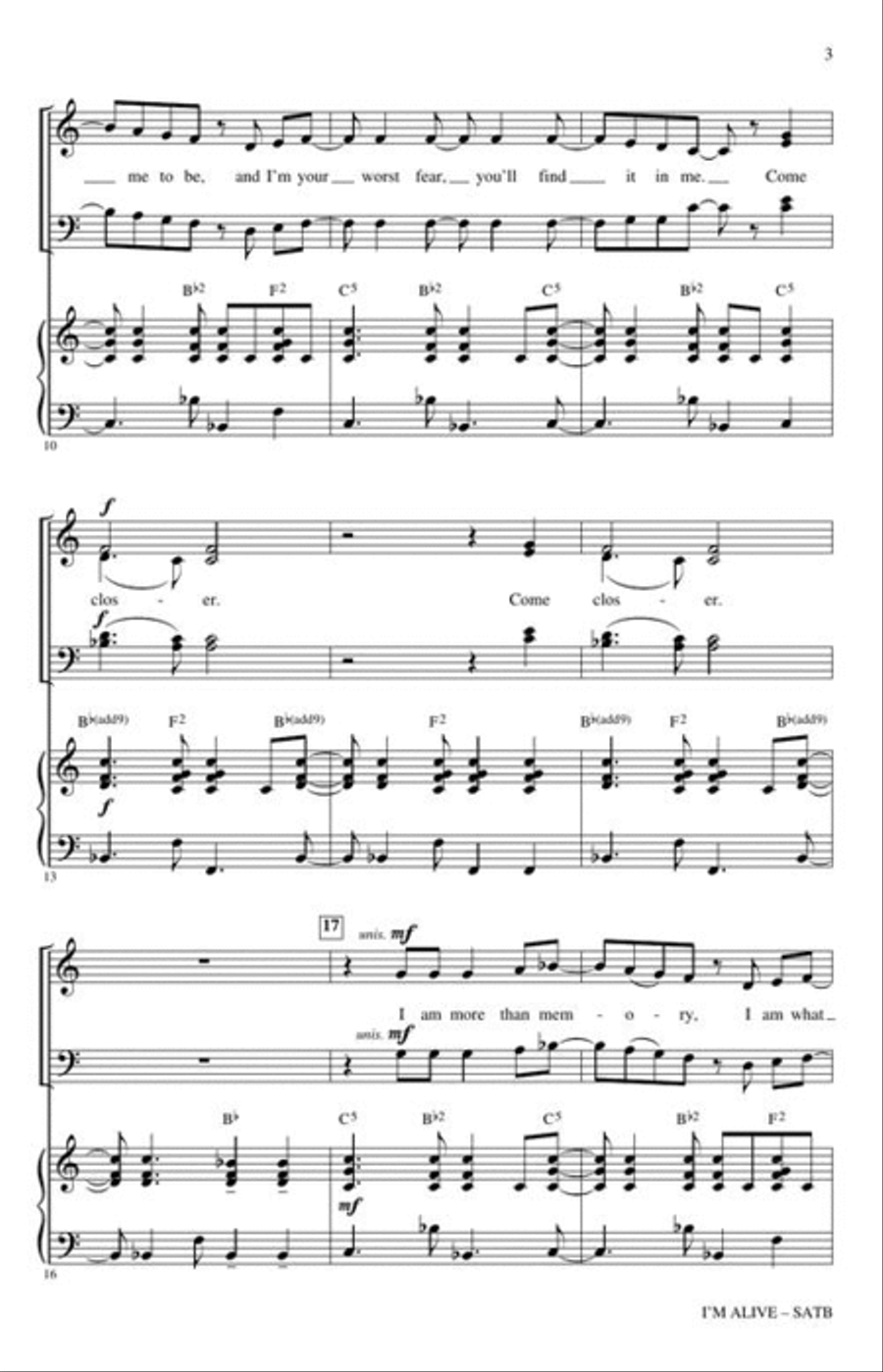 I'm Alive 4-Part scores gallery preview page 4