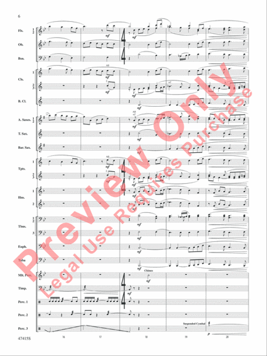 Blessed Are They Concert Band scores gallery preview page 7