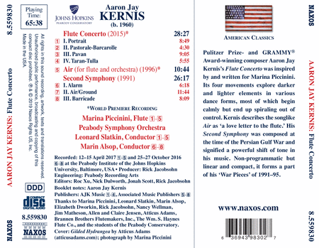 Kernis: Flute Concerto; Air; Symphony No. 2