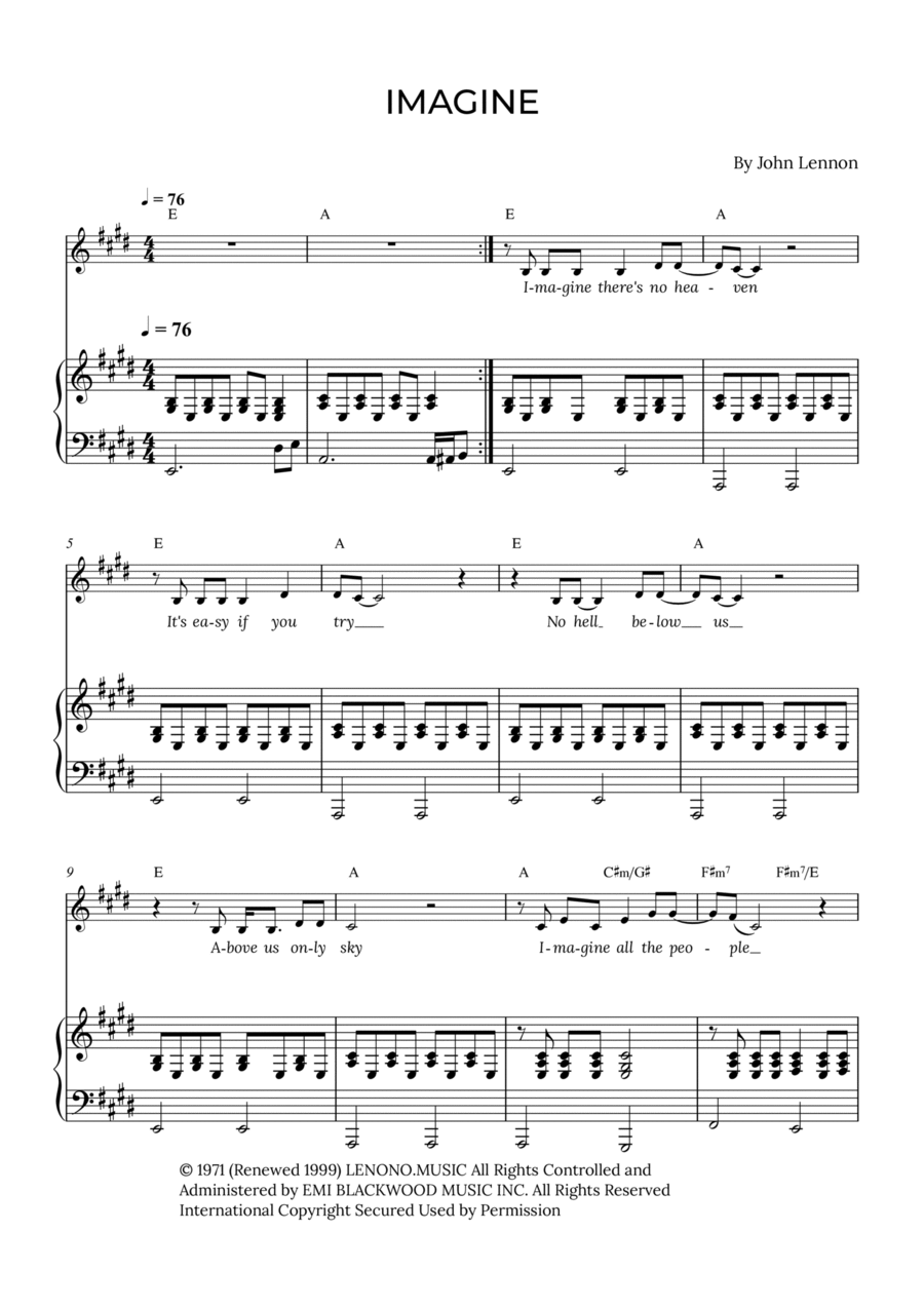Imagine Alto Voice scores gallery preview page 1