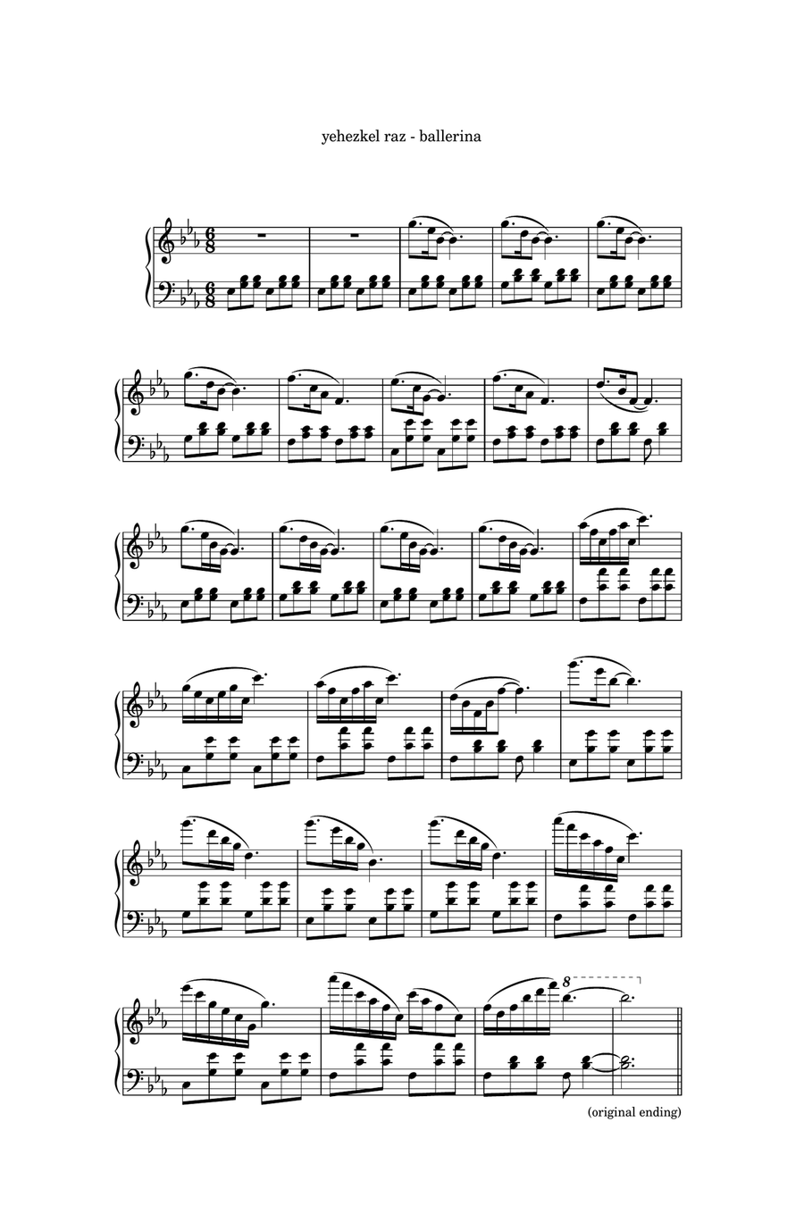 Ballerina Piano Solo scores gallery preview page 1
