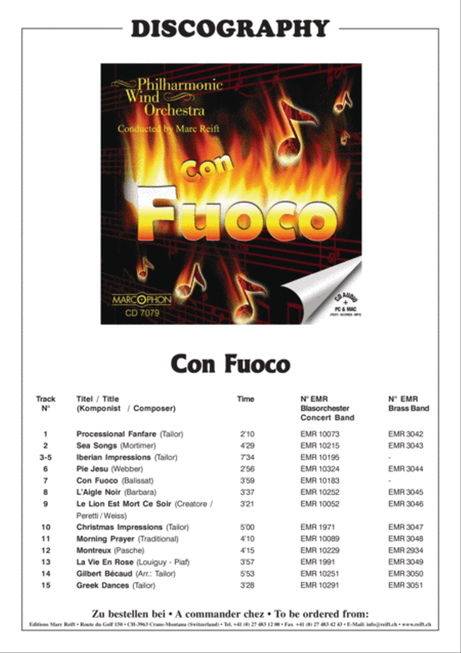 La Vie en Rose Concert Band scores gallery preview page 3