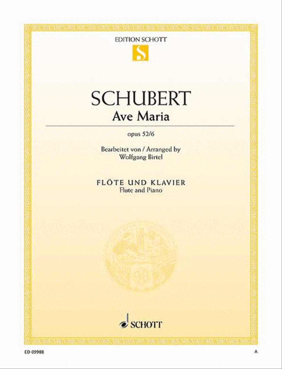 Ave Maria Ave Maria Flute Solo scores gallery preview page 1