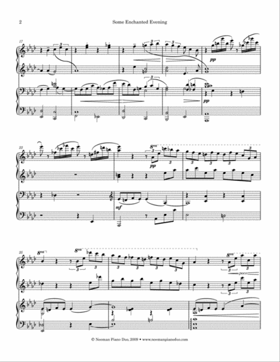 Some Enchanted Evening Piano scores gallery preview page 2