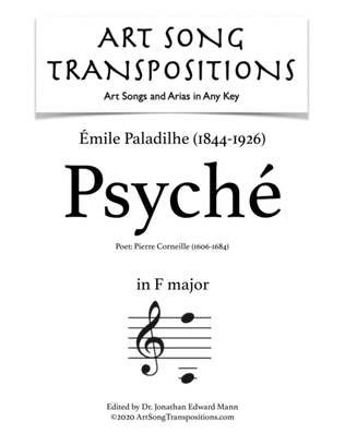 Book cover for PALADILHE: Psyché (transposed to F major)