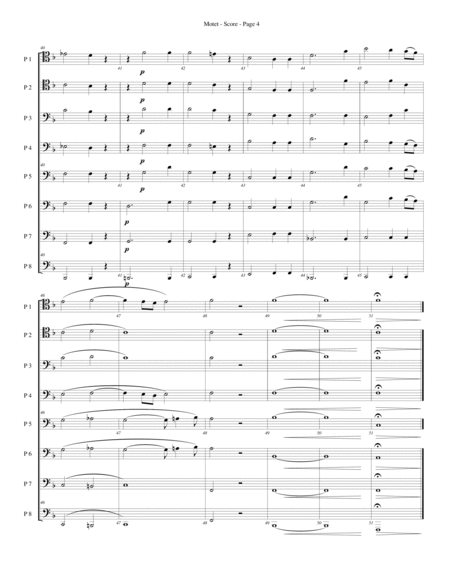 Motet for Trombone or Low Brass Octet image number null