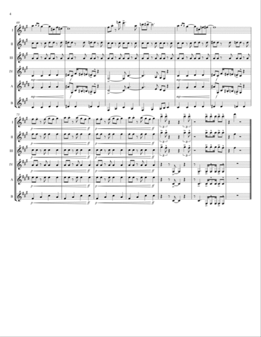 From Russia With Love Clarinet Quintet scores gallery preview page 5