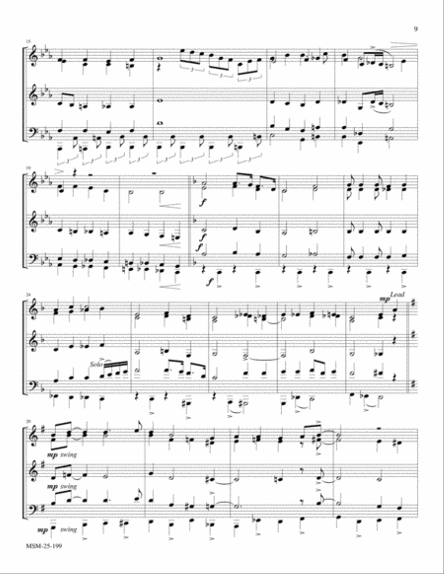 Go Tell It on the Mountain (Go Tell It) Brass Quintet scores gallery preview page 2