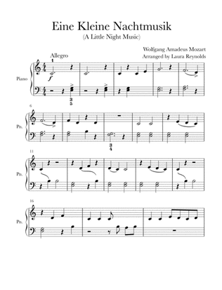 Eine Kleine Nachtmusik (A Little Night Music) - Elementary Level