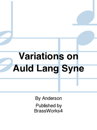 Book cover for Variations on Auld Lang Syne