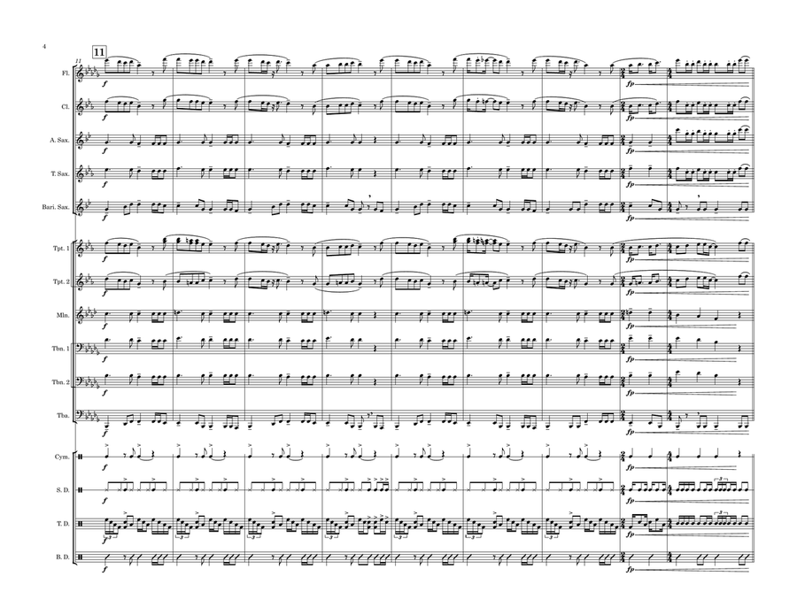The Unforgiven Marching Band scores gallery preview page 4