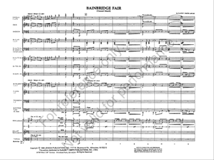 Bainbridge Fair Bainbridge Fair Concert Band scores gallery preview page 3
