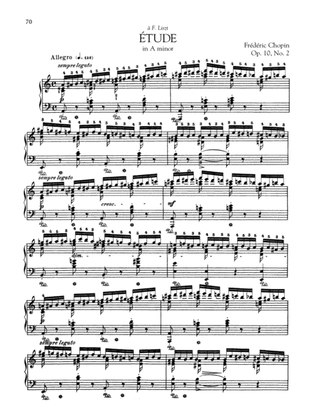 Book cover for Etude in A minor, Op. 10, No. 2