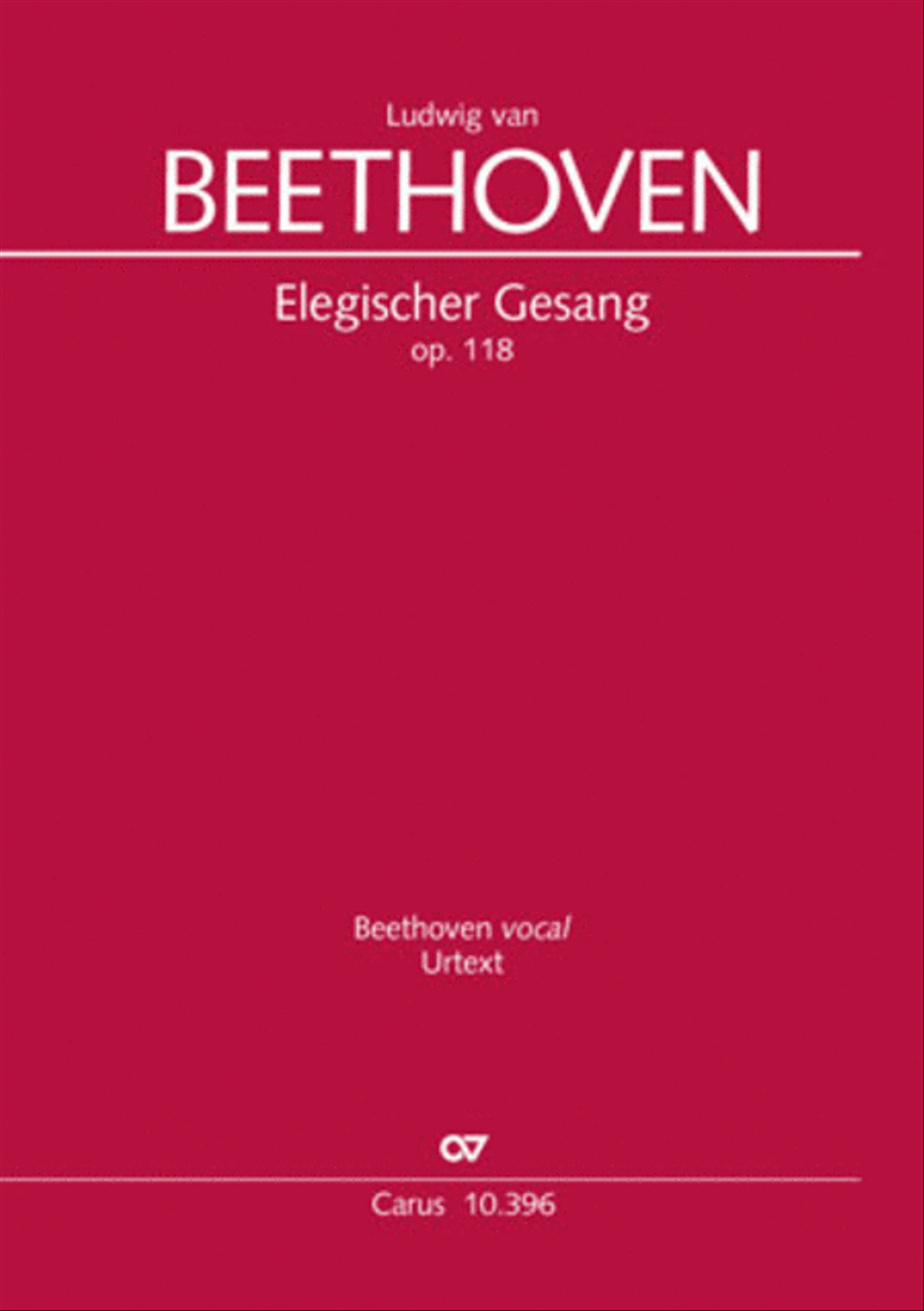 Elegiac Song 4-Part scores gallery preview page 1