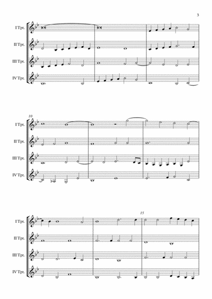 "Exsultate Deo" (Giovanni Pierluigi da Palestrina) Trumpet Quartet arr. Adrian Wagner image number null