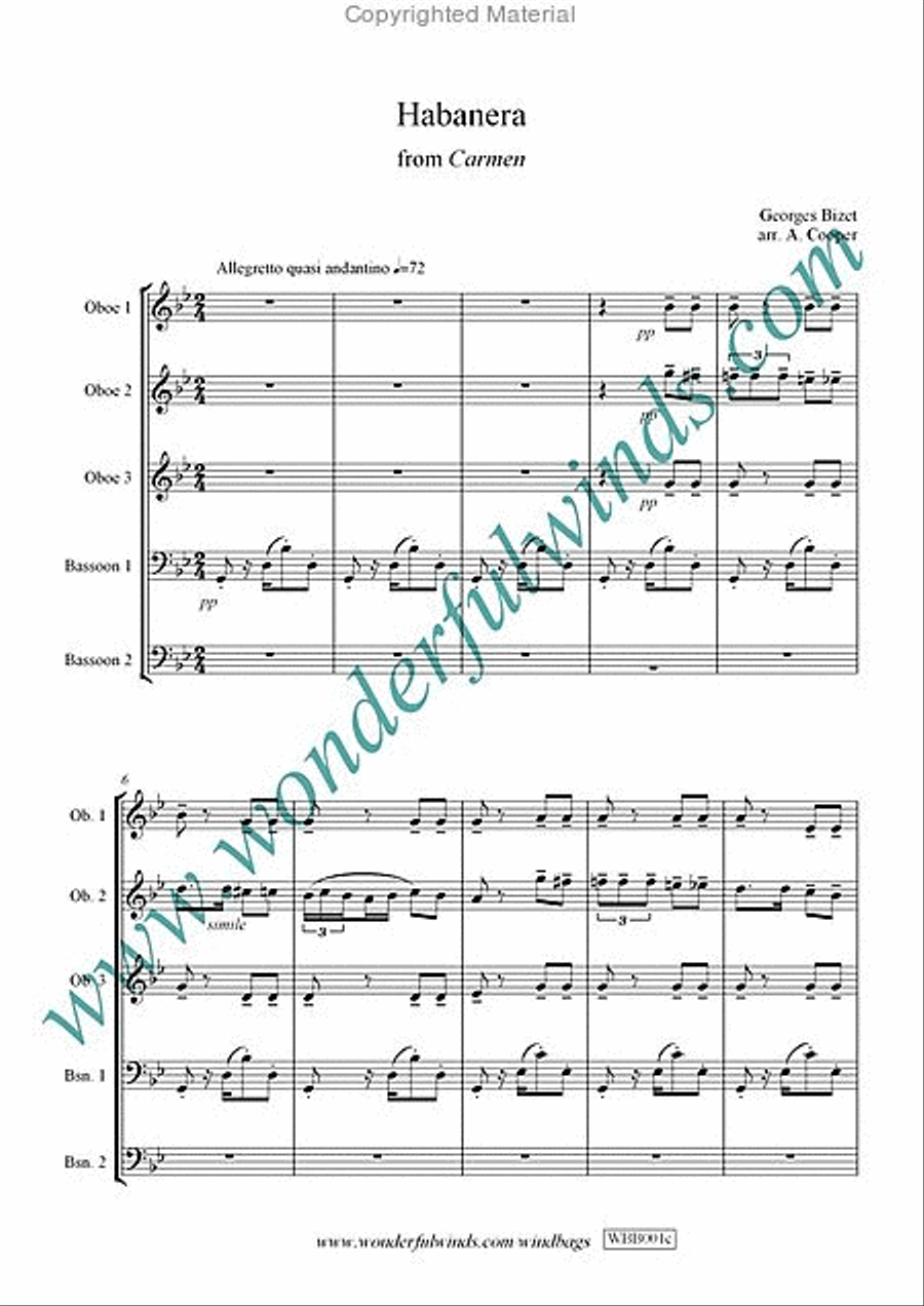 Habanera Bassoon scores gallery preview page 2