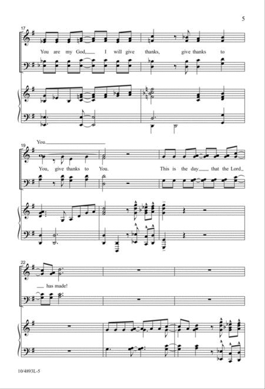 Psalm of Jubilation! 4-Part scores gallery preview page 4