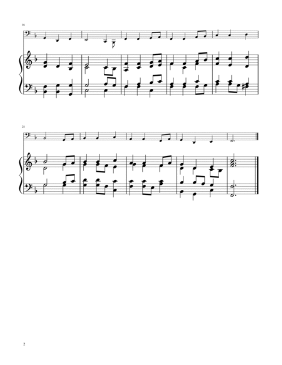 Away in a Manger - Tuba Solo w/ Piano Tuba scores gallery preview page 2