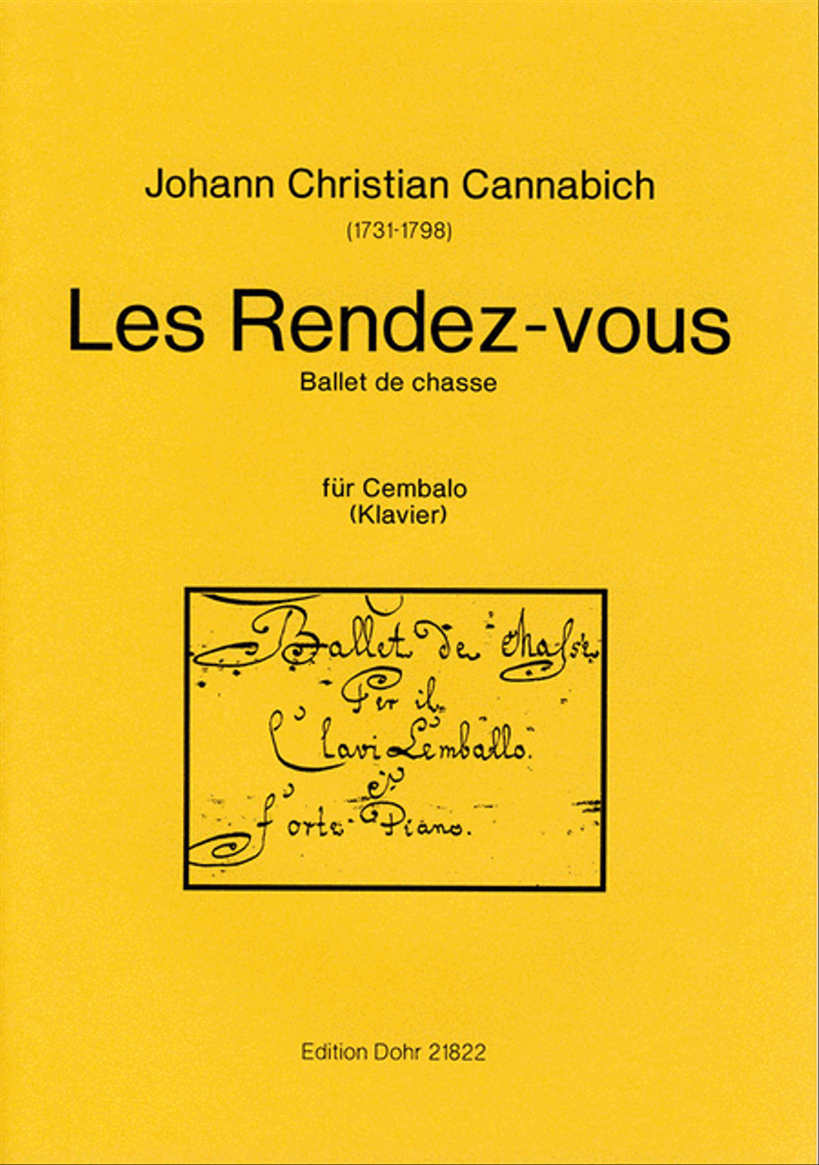 Les Rendez-Vous für Cembalo oder Klavier -Ballet de Chasse- Piano scores gallery preview page 1