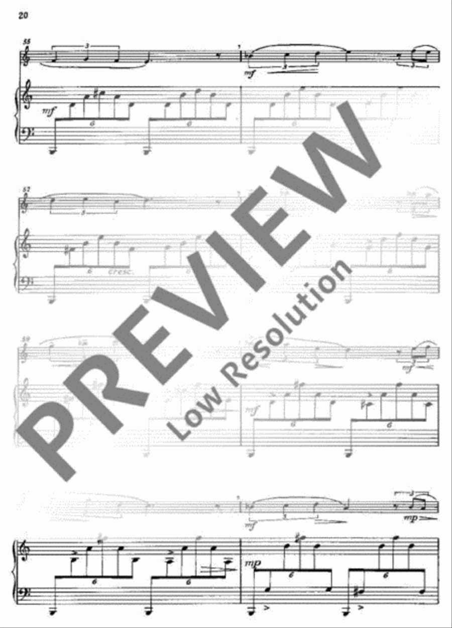 Three Pieces Three Pieces A Clarinet scores gallery preview page 21
