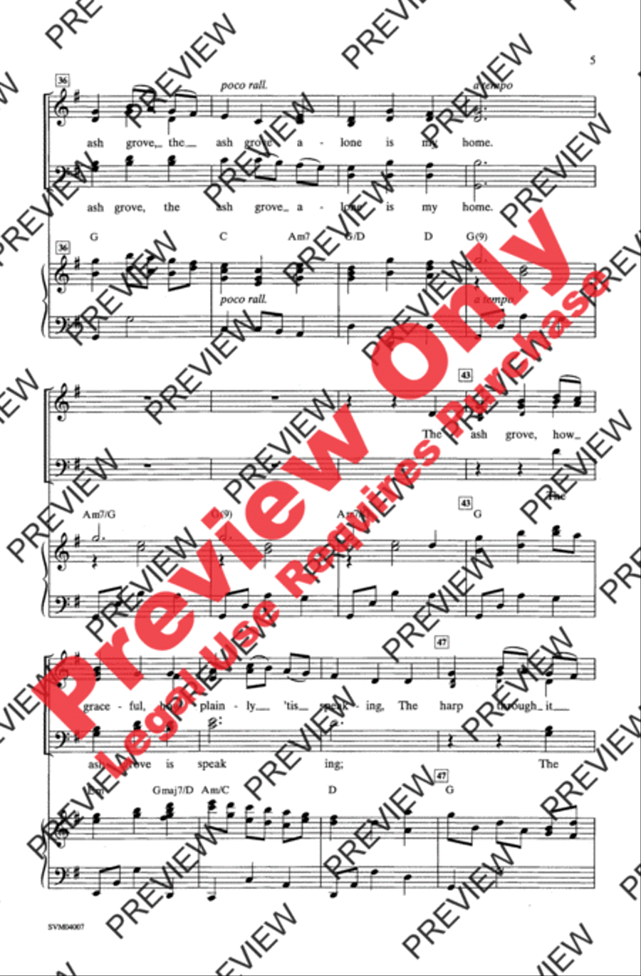 The Ash Grove The Ash Grove 4-Part scores gallery preview page 5