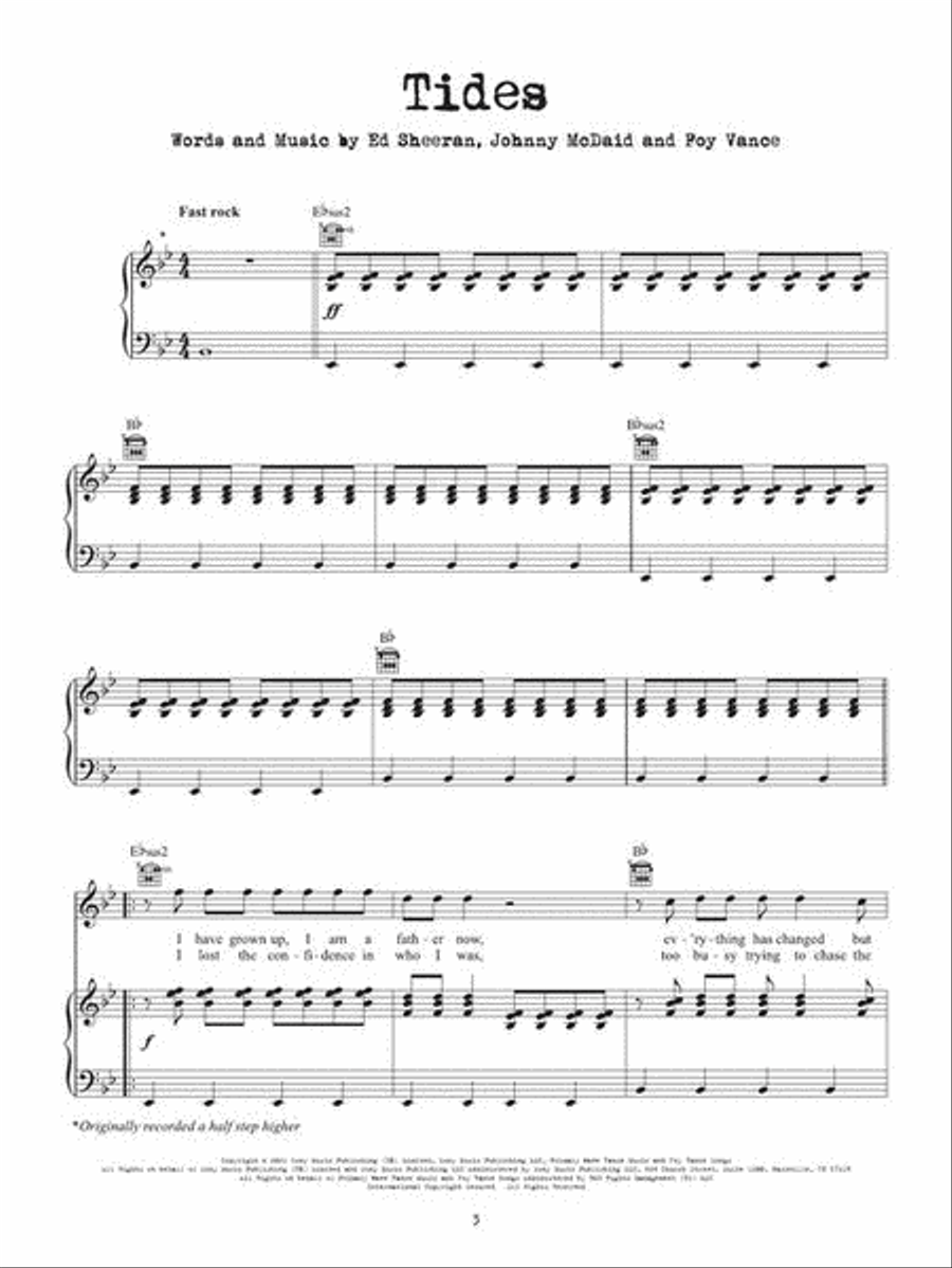 Ed Sheeran – Equals Ed Sheeran – Equals Piano, Vocal, Guitar scores gallery preview page 4