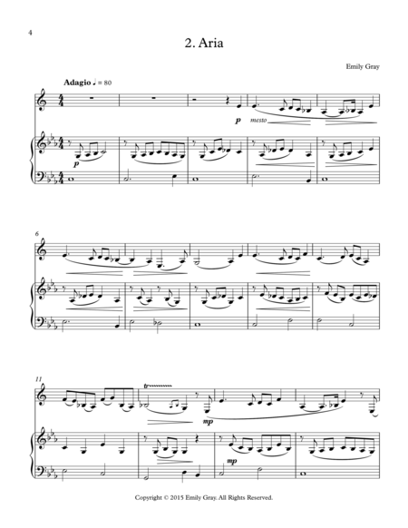 Suite for E-flat Clarinet and Piano
