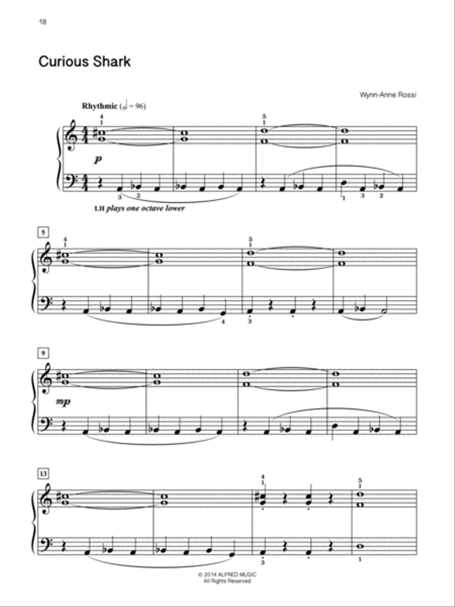One of a Kind Solos, Book 1 Easy Piano scores gallery preview page 5