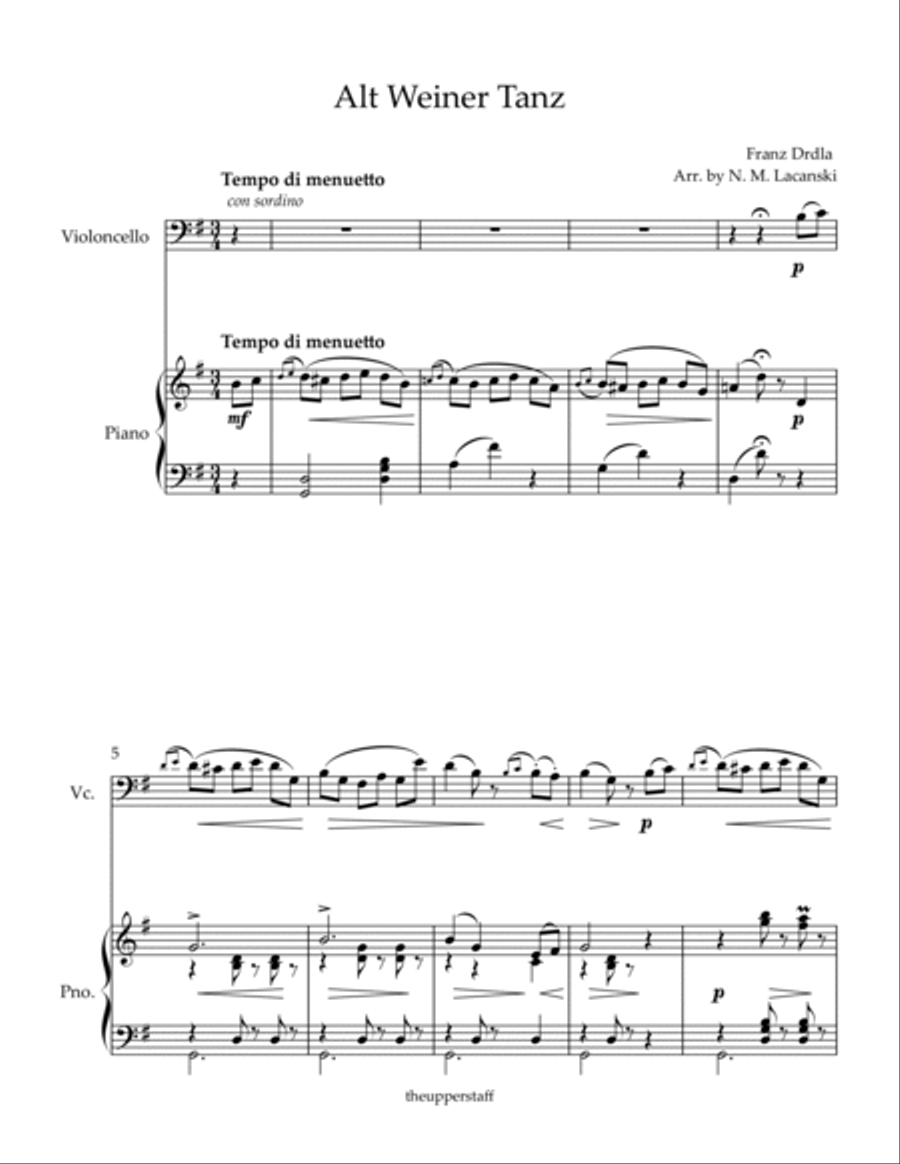 Alt Weiner Tanz Piano scores gallery preview page 2