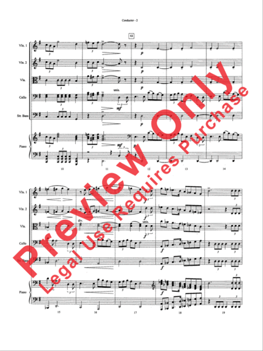 Star Wars (Main Theme) String Orchestra scores gallery preview page 16