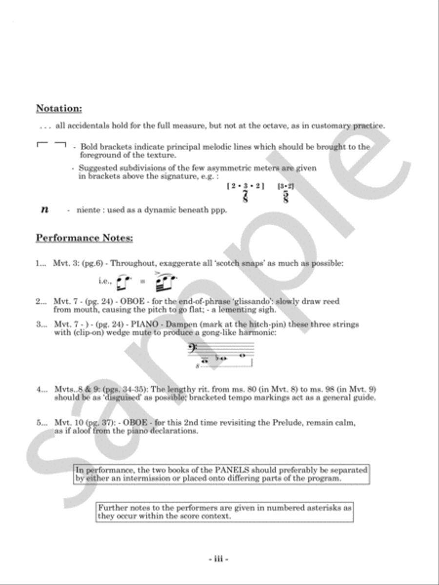 Panels Chamber Music scores gallery preview page 4