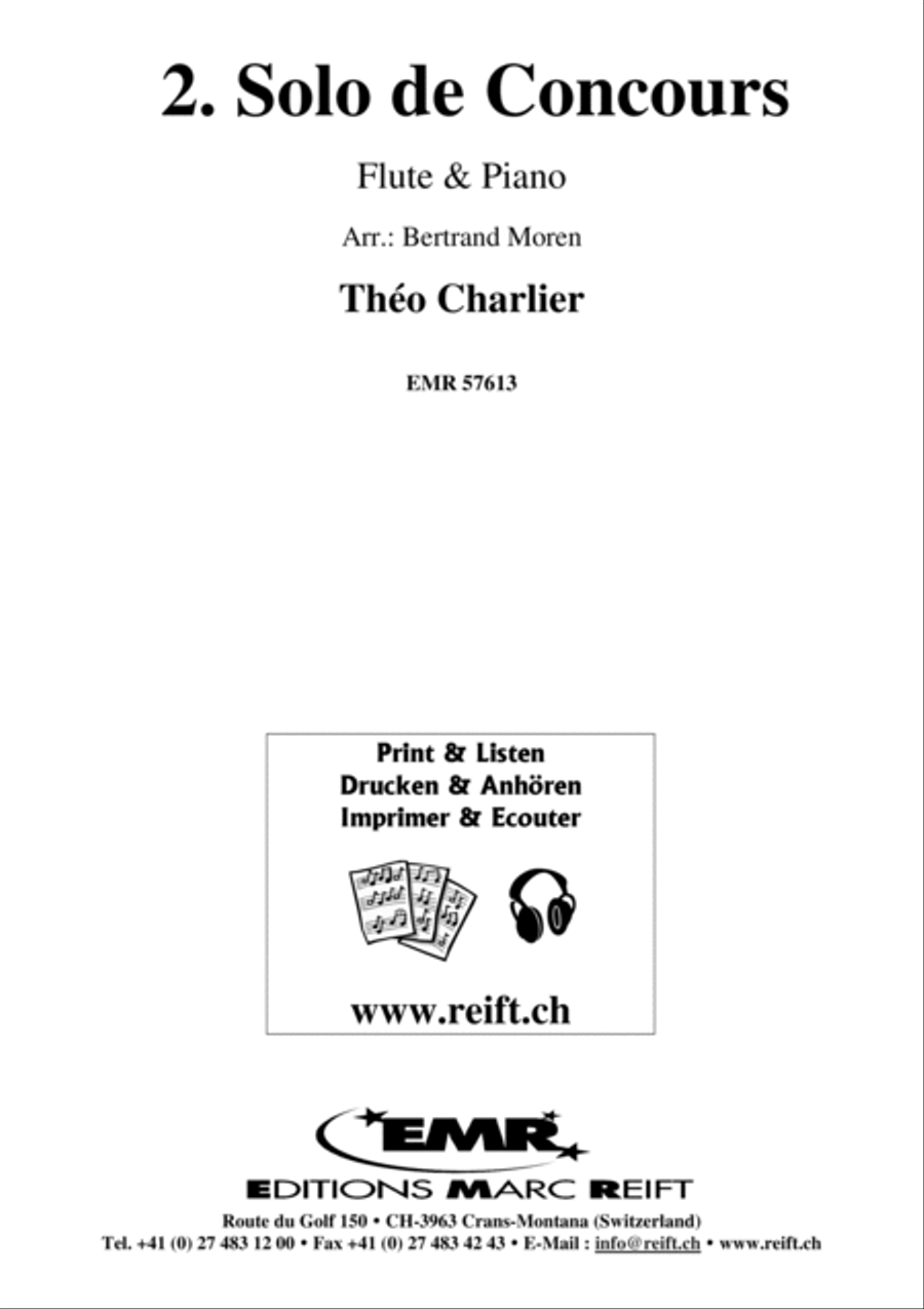 2. Solo de Concours 2. Solo de Concours Flute Solo scores gallery preview page 2