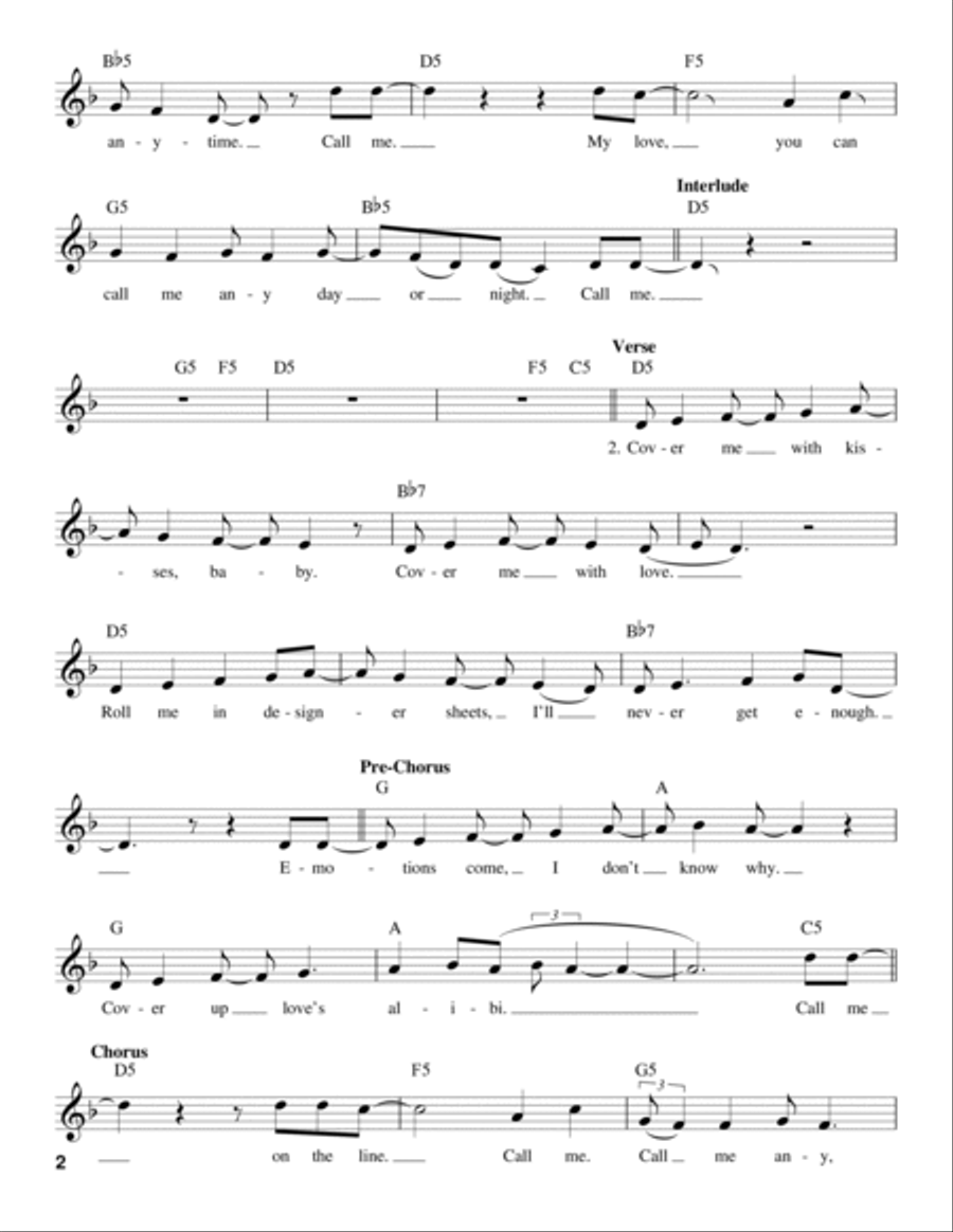 Call Me Voice scores gallery preview page 2